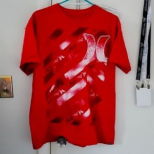 Hurley men's regular fit color red black white size L